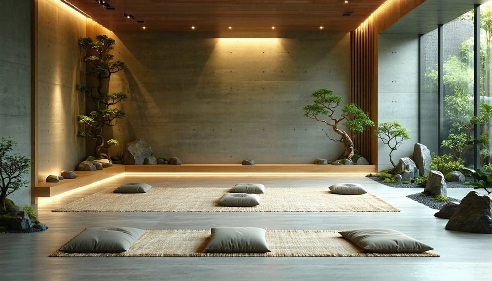 A serene therapy space designed for healing and relaxation